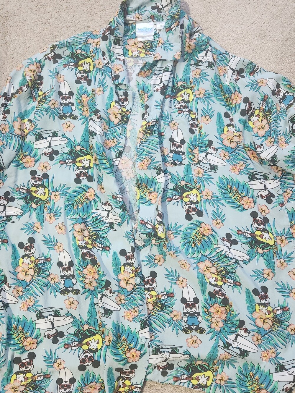 Disney Tropical Mickey Mouse Shirt